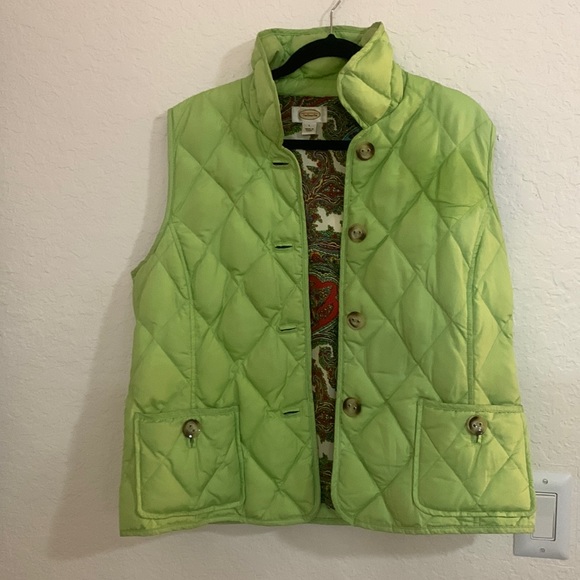Talbots Jackets & Blazers - Talbots green puffer vest size large
